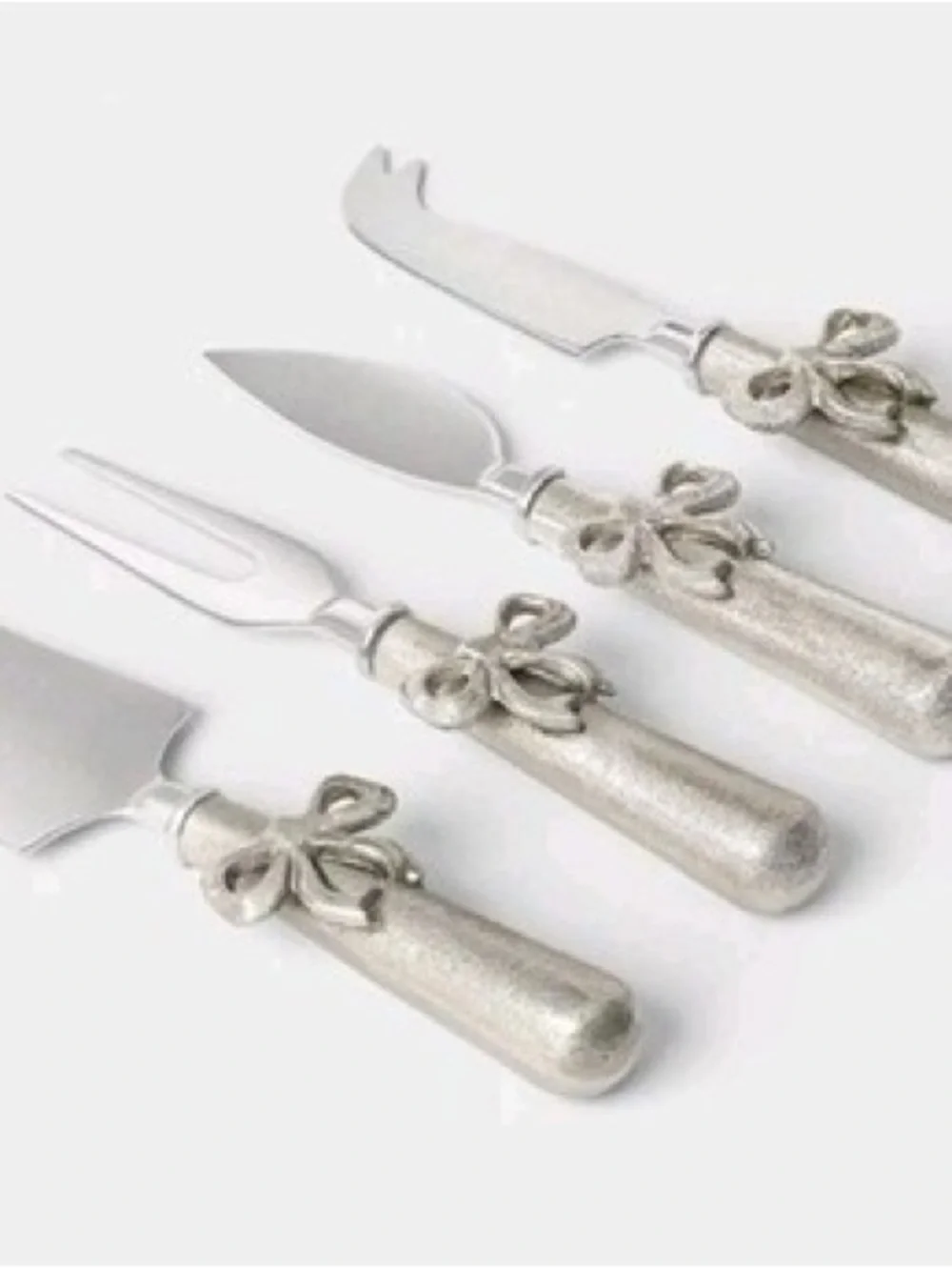 Threshold Silver Bow 4pc Cheese Tool Set Charcuterie